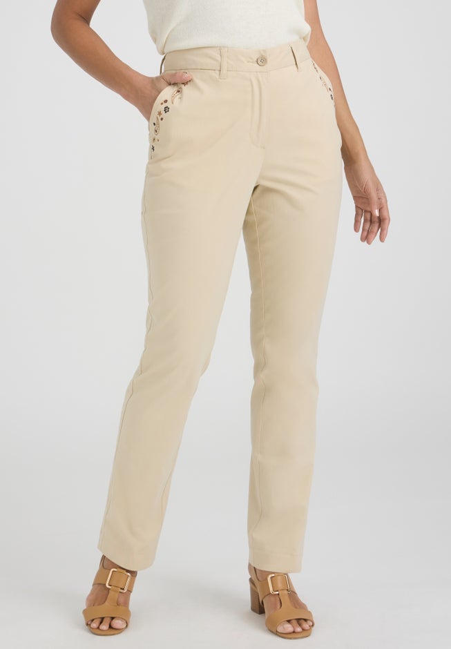 Stretch Cotton Chino Straight Leg Pant image number 0