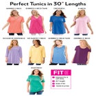 Perfect Printed Short-Sleeve Boatneck Tunic image number null