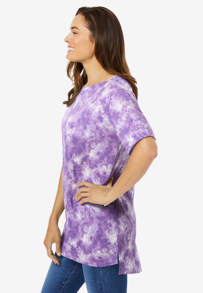 Perfect Printed Short-Sleeve Boatneck Tunic image number 2