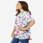 Perfect Printed Short-Sleeve Boatneck Tunic image number null