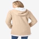 Fleece Hooded Sherpa Lined Jacket image number null