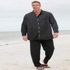 Gauze Mandarin Collar Shirt image number 0