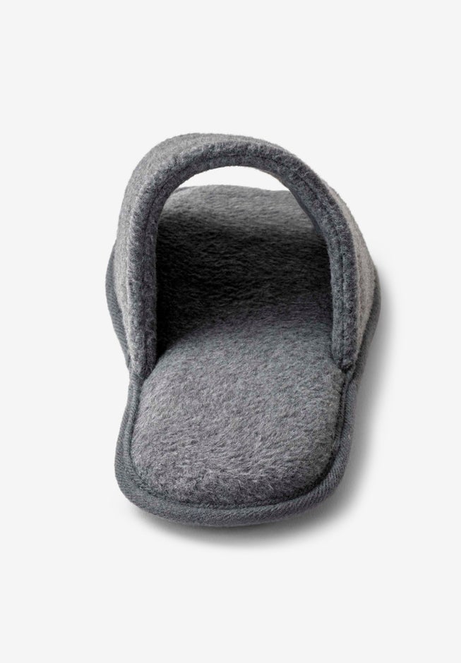 Fleece lined slide slipper image number 1