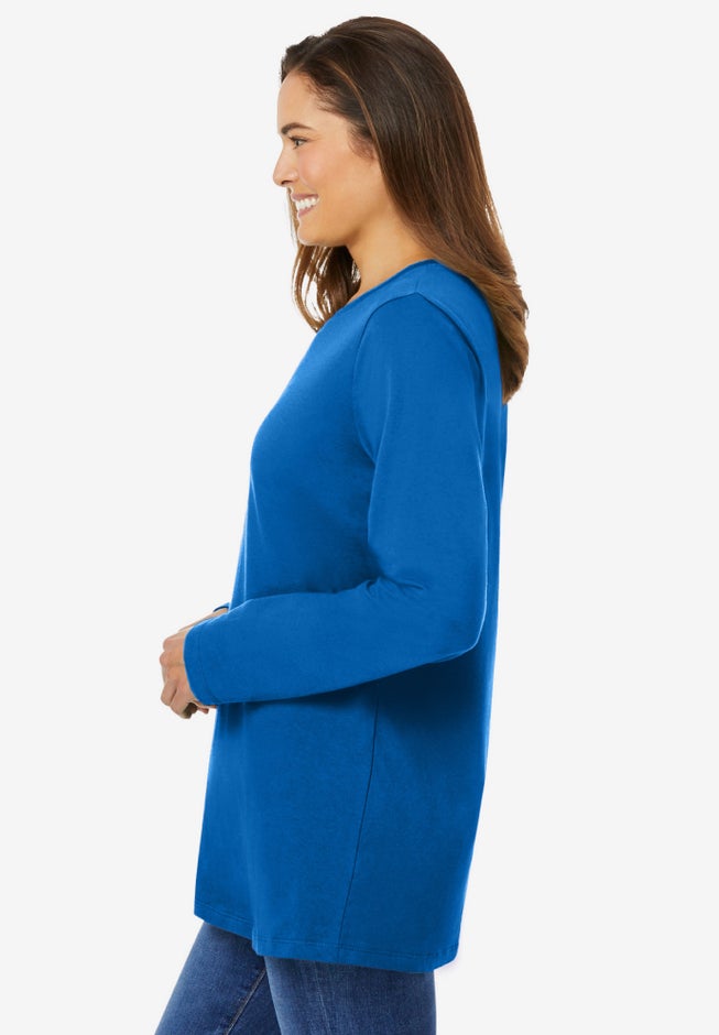 Perfect Long-Sleeve Crewneck Tee image number 2