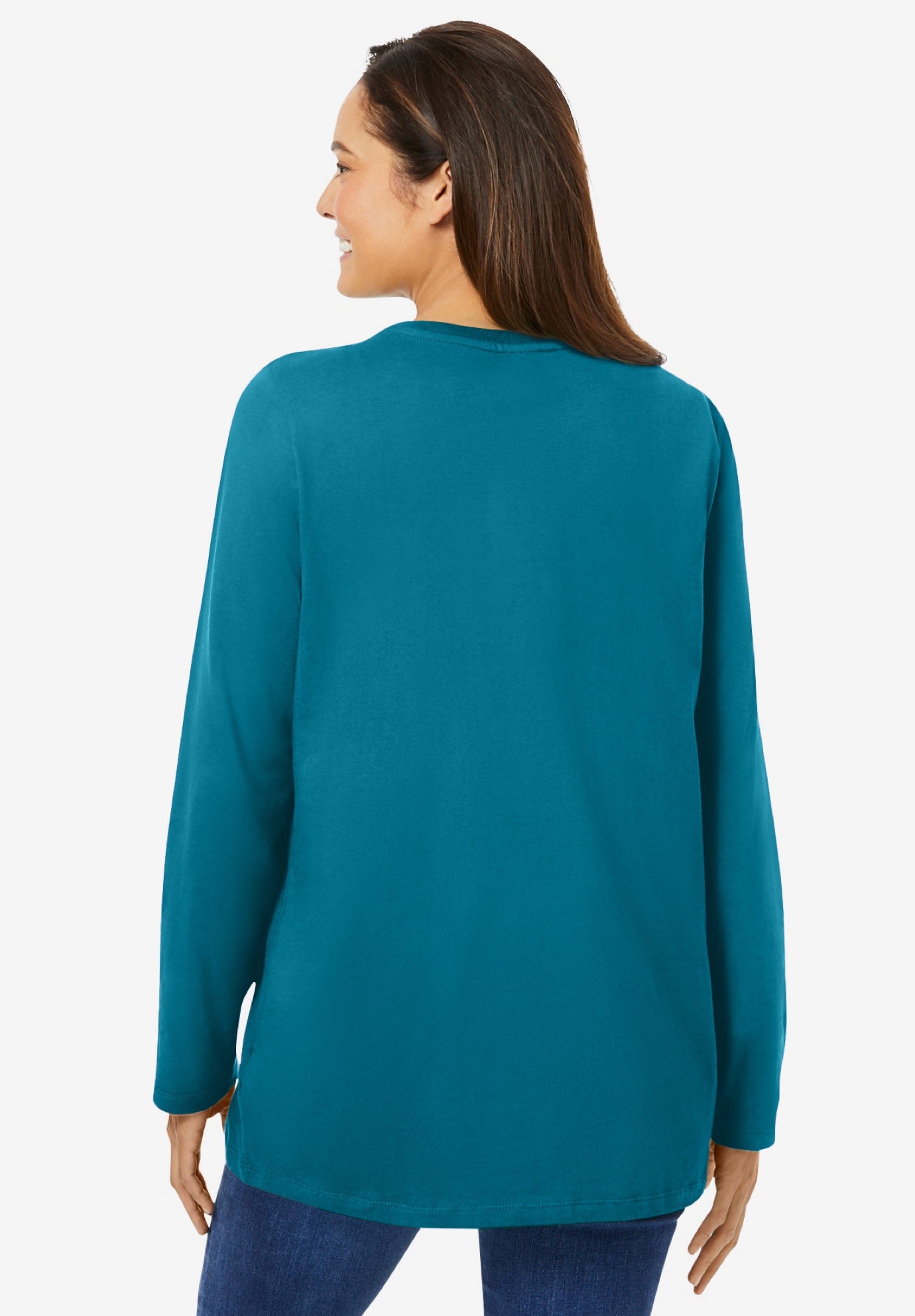 Perfect Long-Sleeve Crewneck Tee image number 1