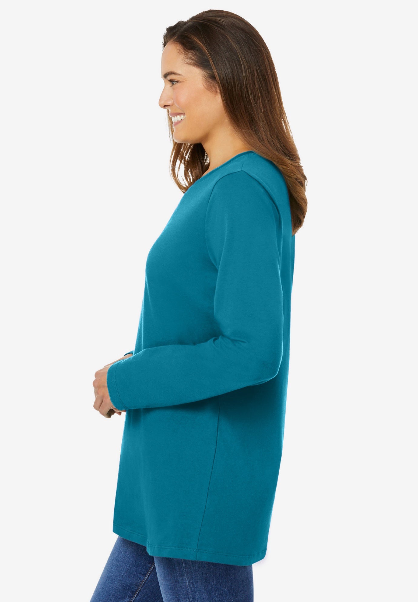 Perfect Long-Sleeve Crewneck Tee image number 2