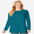 Perfect Long-Sleeve Crewneck Tee image number null