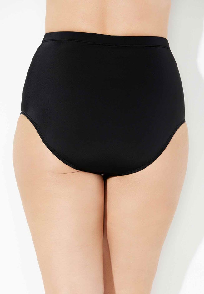 Shirred High Waist Swim Brief image number 1