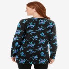 Perfect Printed Long-Sleeve Crewneck Tunic image number null