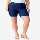 Plus Size Classic Stretch Cuffed Short image number null