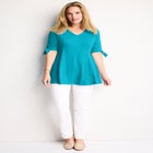 Elbow Tie-Sleeve Tunic image number 0