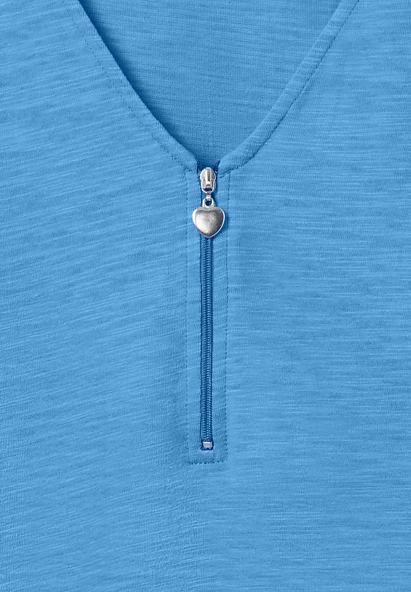 Three-Quarter Sleeve Zipper Tunic image number 2