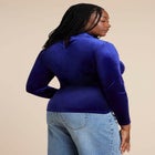 Velvet Mockneck Top image number null