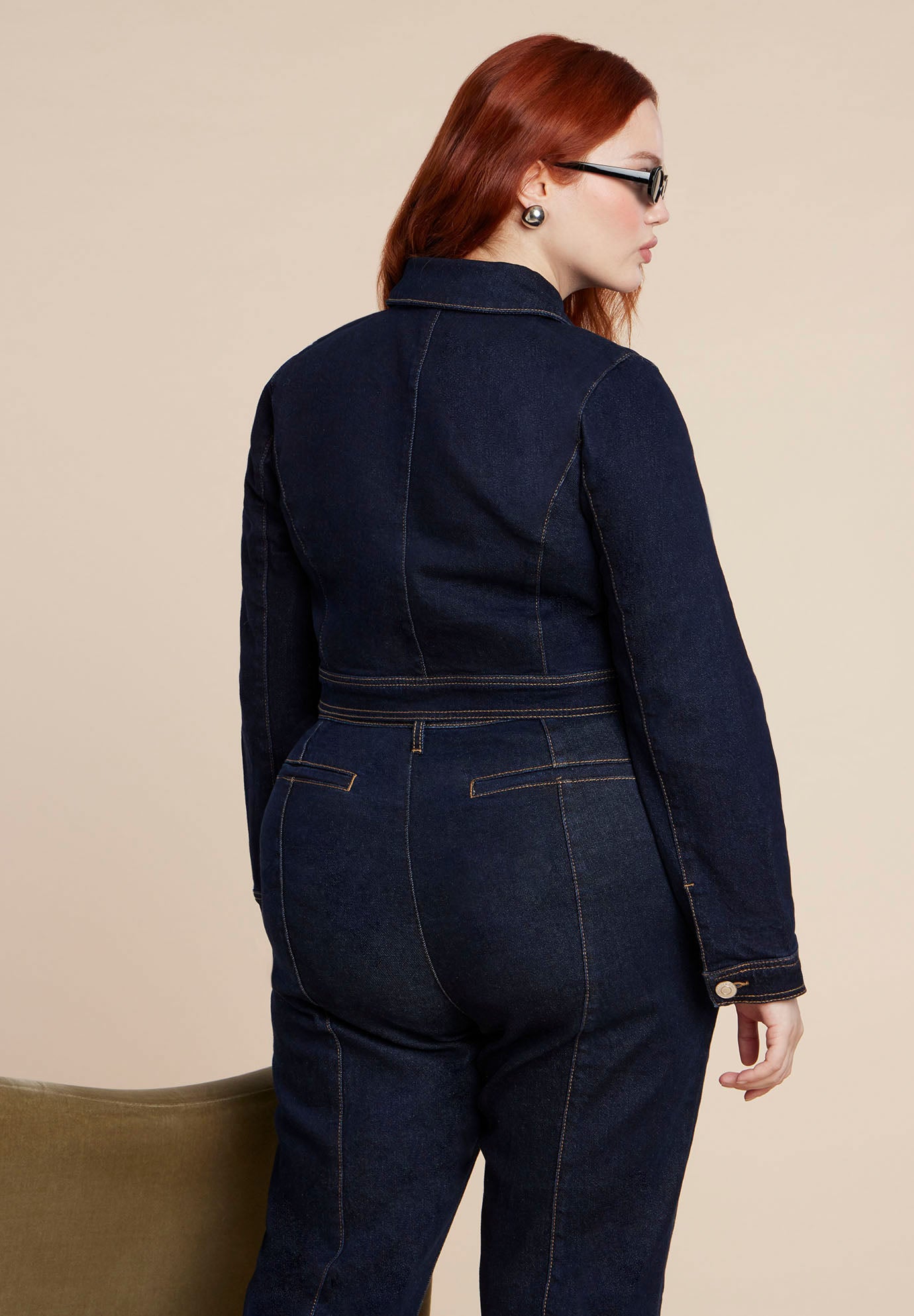 Zip Front Denim Jacket image number 2
