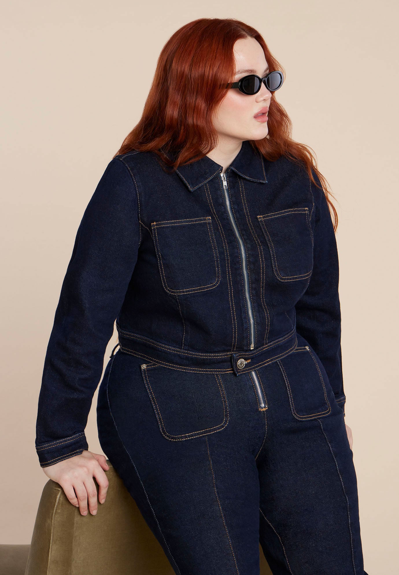Zip Front Denim Jacket image number 0