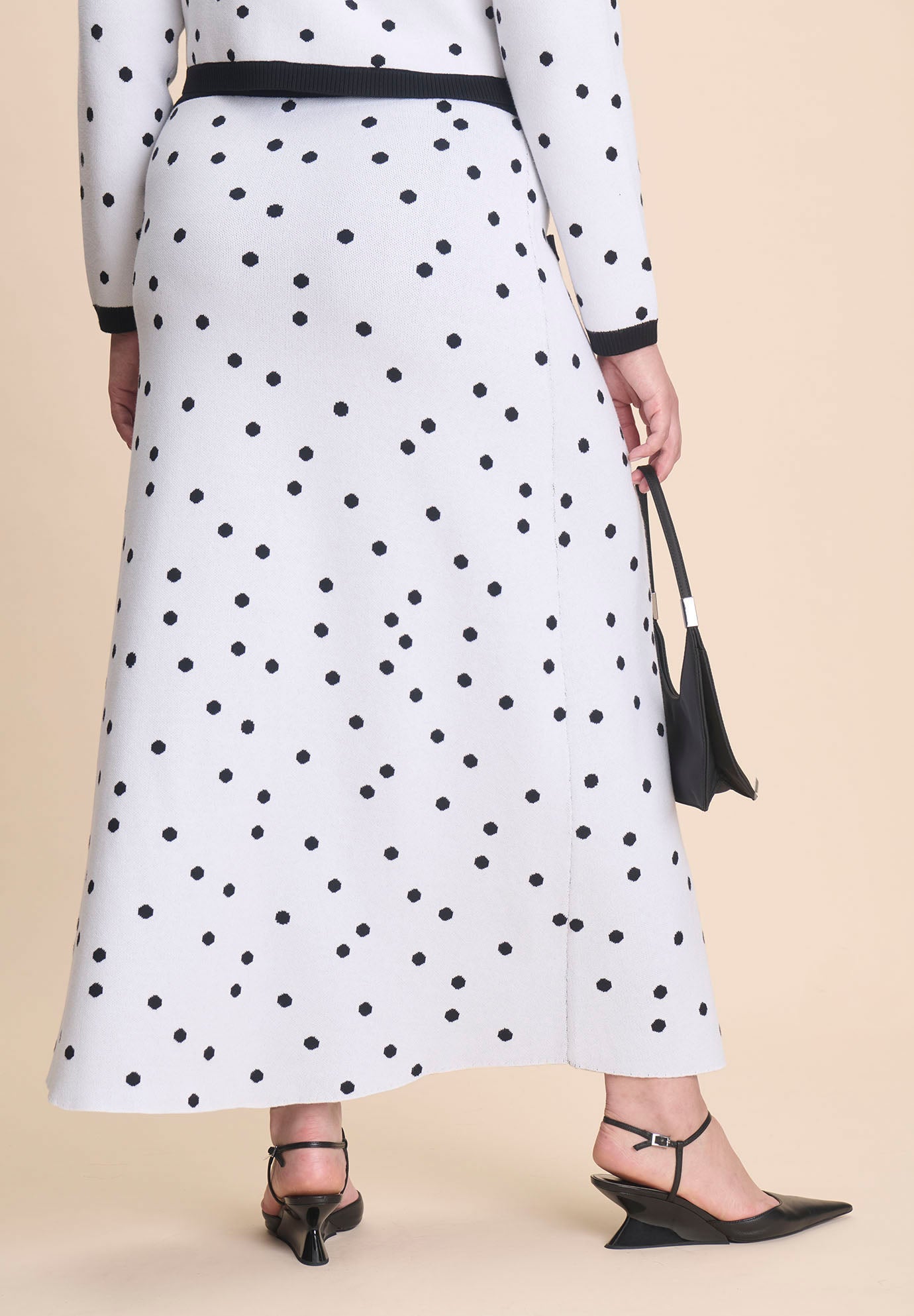 Intarsia Trumpet Sweater Skirt image number 3