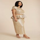 Square Neck Button Up Crop Top image number null