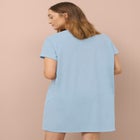 Cotton Spanex Jersey V-Neck Short Sleeve Sleepshirt image number null