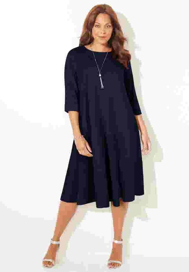 Strawbridge Fit & Flare Dress image number 0