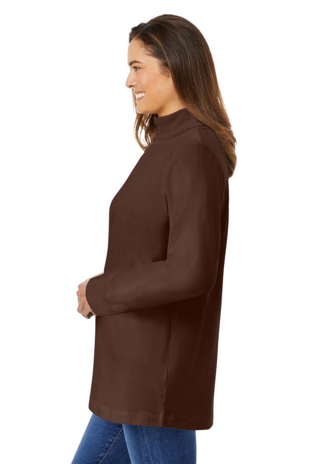 Perfect Long-Sleeve Turtleneck Tee image number 4
