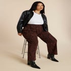 Snake Print Relaxed Leg Jean image number 2