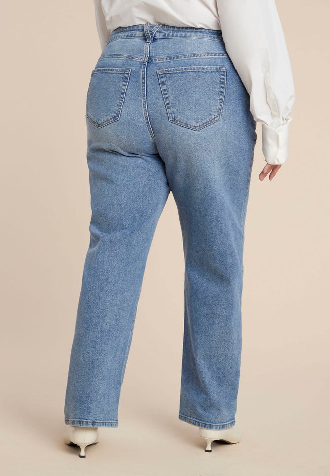 Diamond Sparkle Straight Leg Jean image number 1