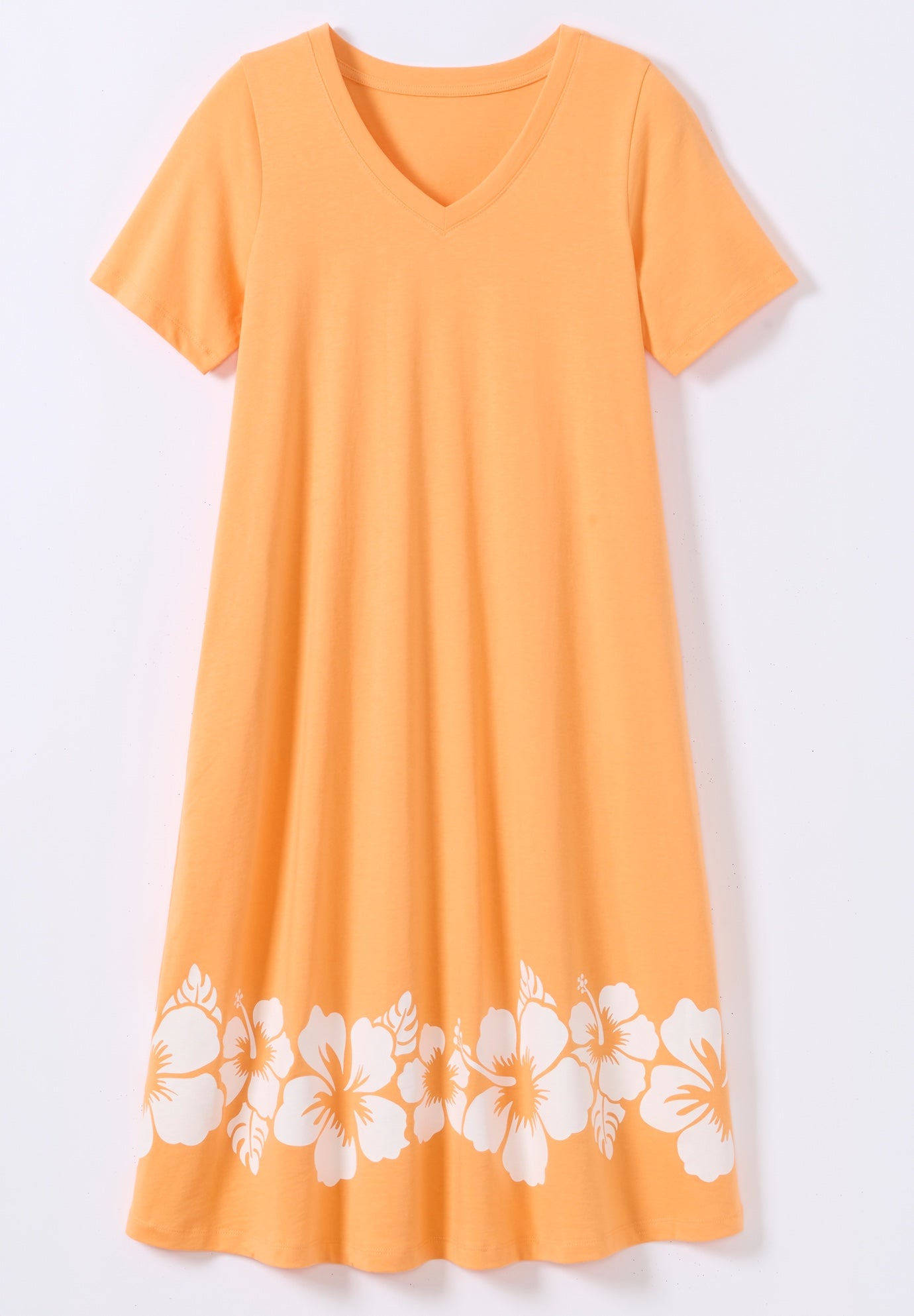 Perfect Short-Sleeve V-Neck Tee Dress image number 8