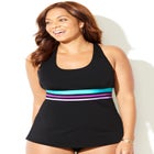 Chlorine Resistant Crossback Tankini Top image number null