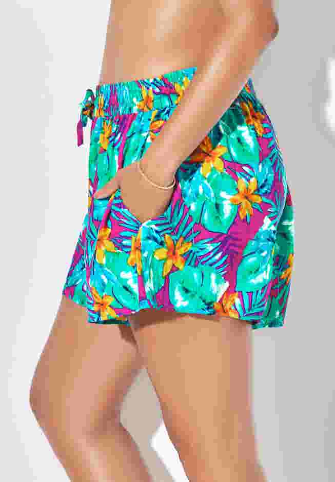 Emma Tie-Front Beach Shorts image number 3