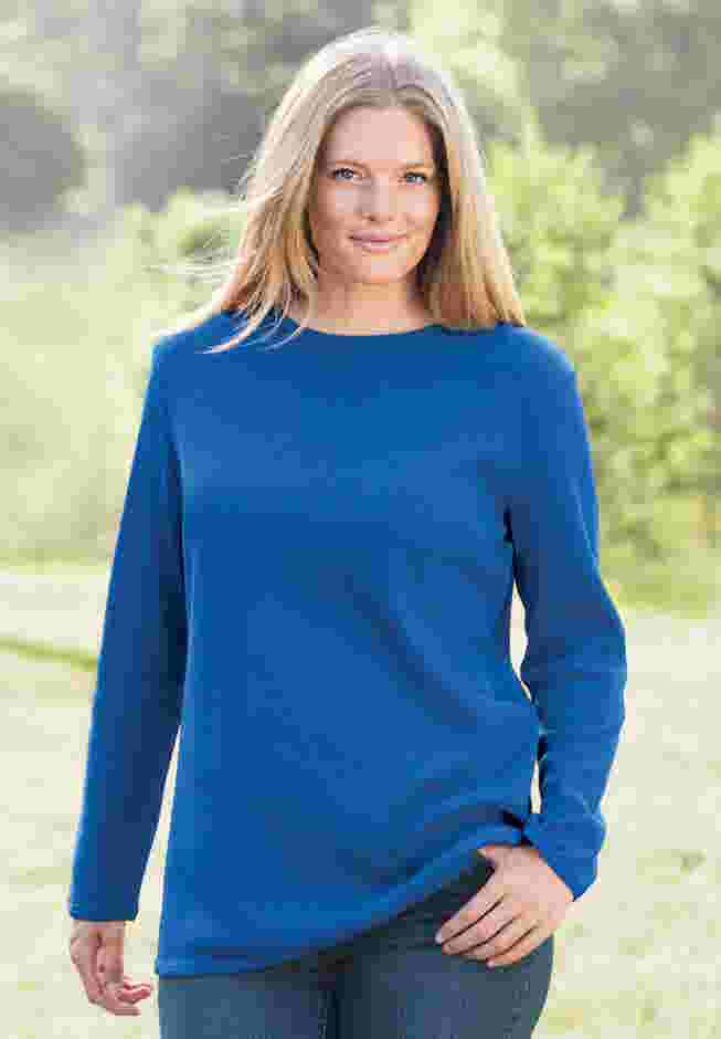 Ultra Soft Waffle Thermal Sweatshirt image number 3