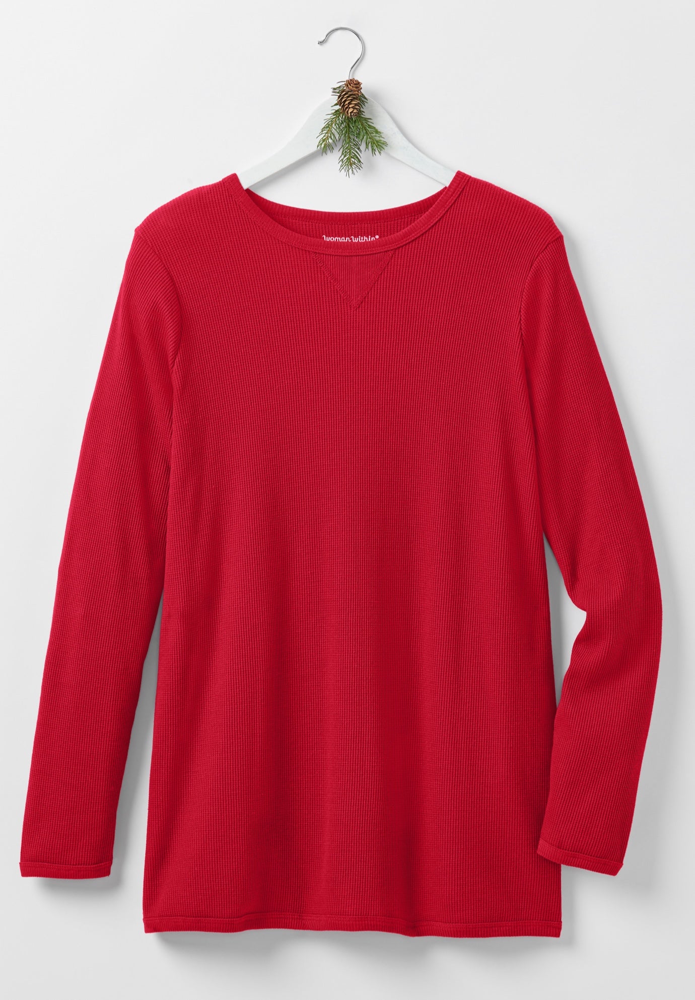 Ultra Soft Waffle Thermal Sweatshirt image number 3