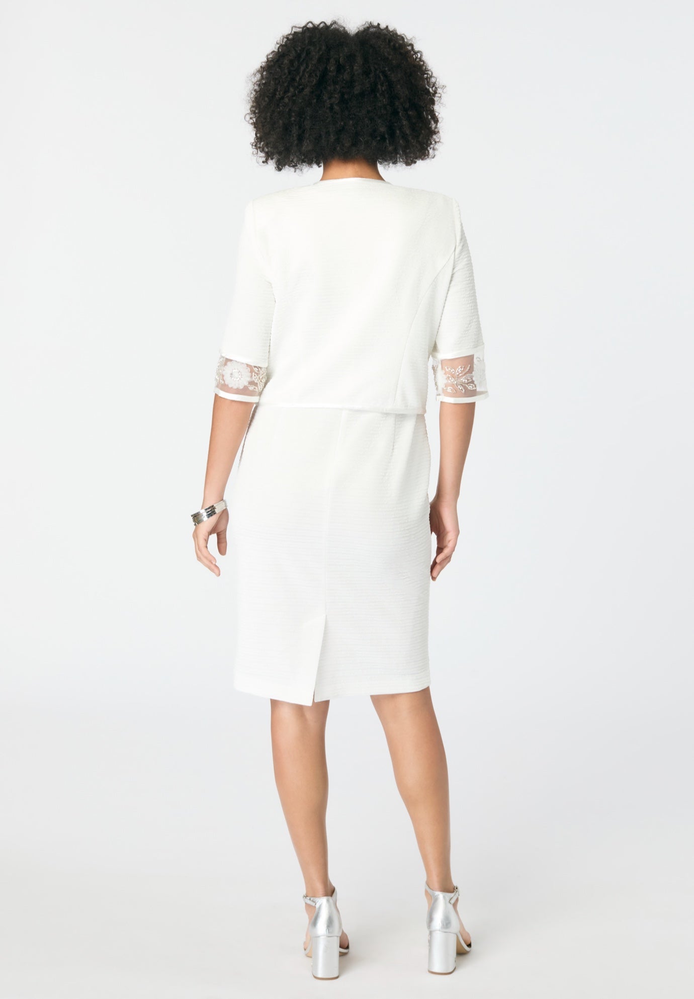 Embellished Jacket And Dress Set image number 1