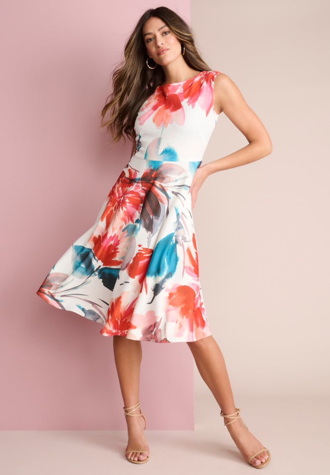 Fit-and-Flare Tank Dress image number 0