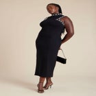  Embellished Sleeveless Knit Dress image number null