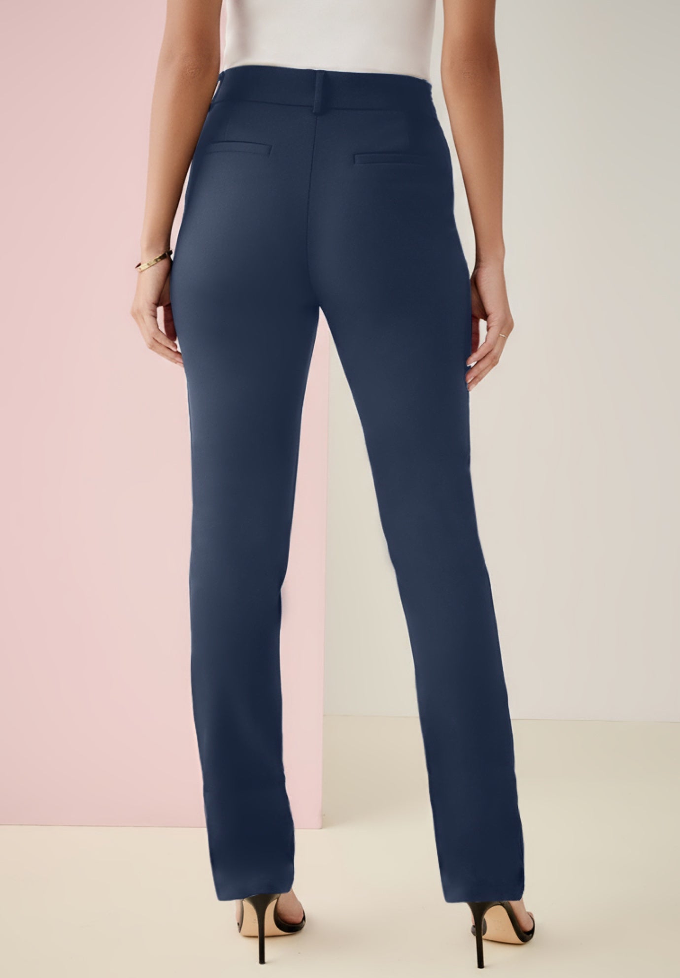 Bi-Stretch Straight Leg Pants image number 1