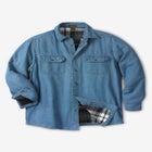 Flannel-Lined Twill Shirt Jacket image number null