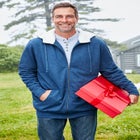 Sherpa-Lined Fleece Zip Hoodie image number null