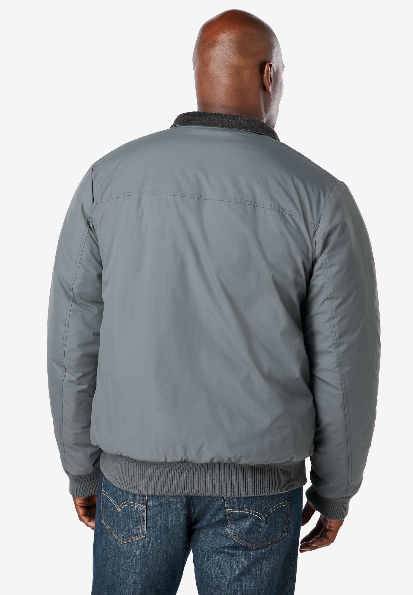 Fleece-Lined Bomber Jacket image number 1