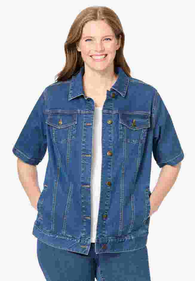 Short-Sleeve Denim Jacket image number 0