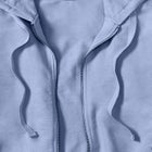 French Terry Long Zip Front Hoodie image number null