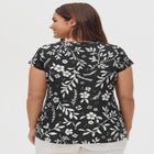 Twisted V-neck Tee image number 1
