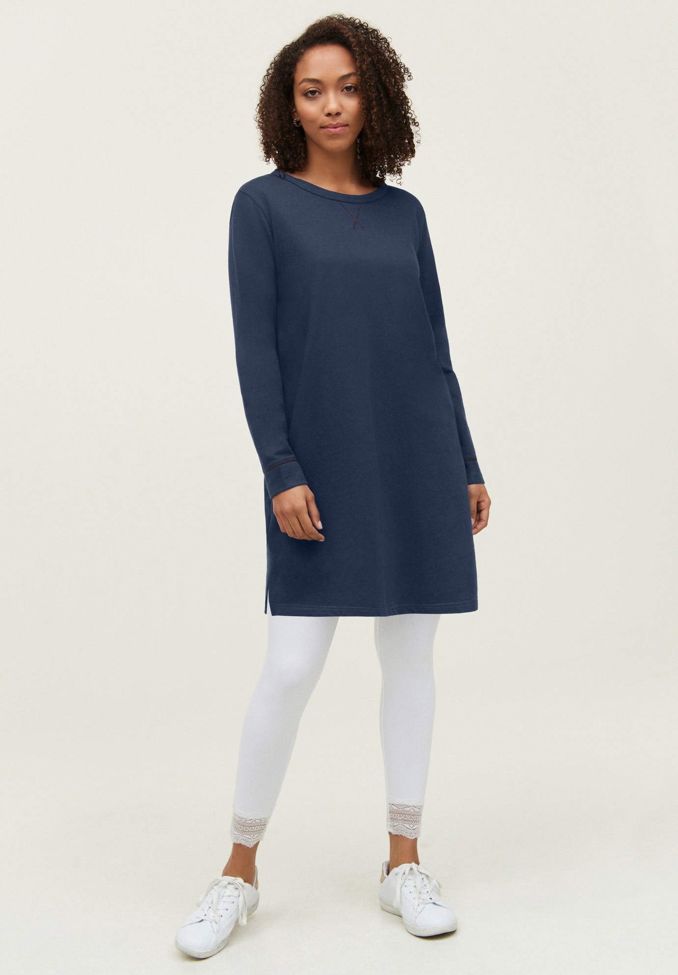 French Terry Tunic Dress image number 3