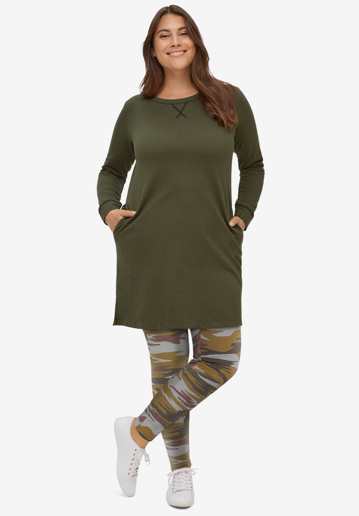 French Terry Tunic Dress image number 0