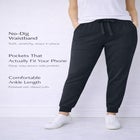 French Terry Drawstring Elastic Waistband Jogger image number null