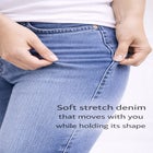 Mid-Rise Stretch 5-Pocket Relaxed Fit Boyfriend Jeans image number null