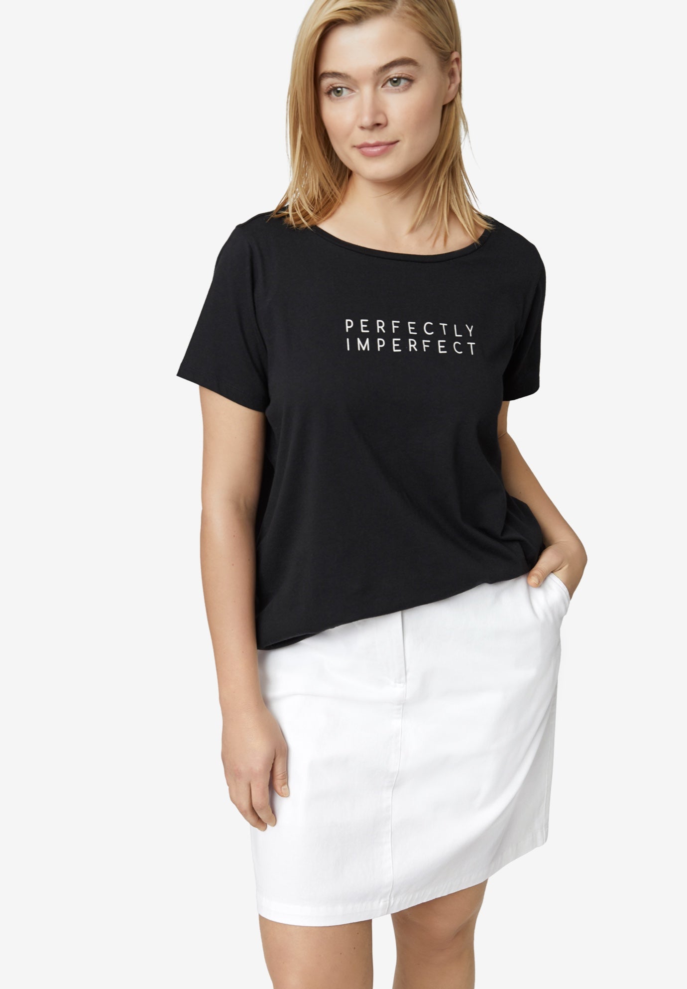 Mid-Rise Stretch Cotton Chino Skort image number 0