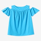 Eyelet Cold-Shoulder Tunic image number null