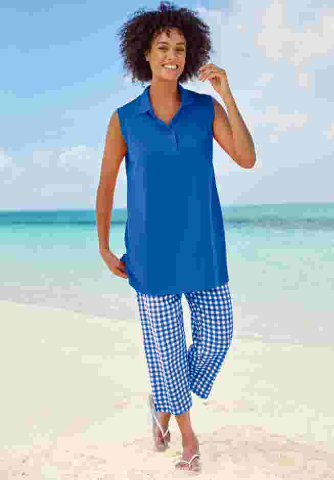 Sleeveless Polo Tunic image number 3