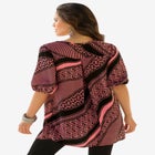 Printed Y-Neck Georgette Top image number null