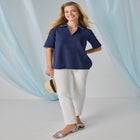 Stretch Cotton Polo Tee image number 3